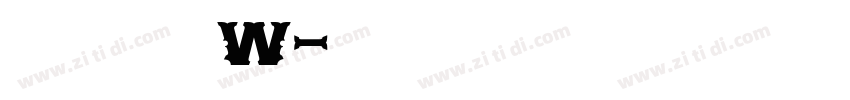 山海鸿瑞榜书 W字体转换